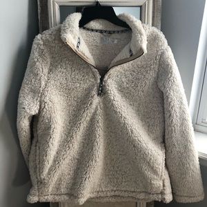 Oatmeal Teddy Quarter Zip